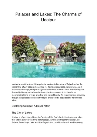 Palaces and Lakes_ The Charms of Udaipur (2)