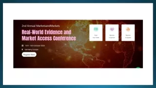 Real-World Evidence and Market Access Congress