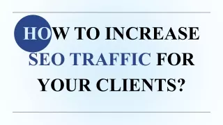 Elevate Your Client's Online Presence: Expert SEO Strategies