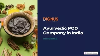 Ayurvedic PCD Company in India