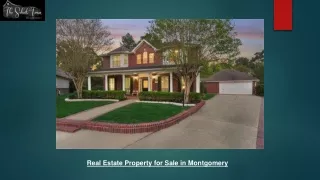 Real Estate Property for Sale in Montgomery – Find Your Dream Home