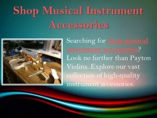 Shop Musical Instrument Accessories