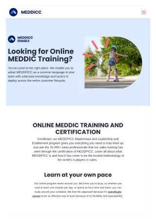 Revolutionize Sales Enablement with MEDDIC Sales Training | Meddicc