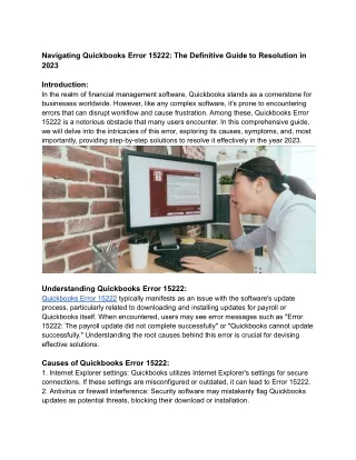 Navigating Quickbooks Error 15222_ The Definitive Guide to Resolution in 2023