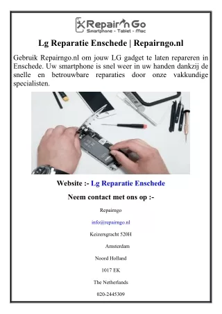 Lg Reparatie Enschede  Repairngo.nl