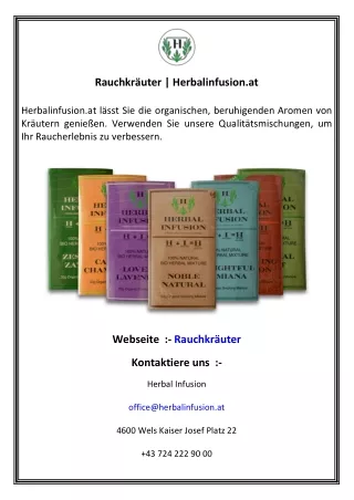 Rauchkräuter   Herbalinfusion.at