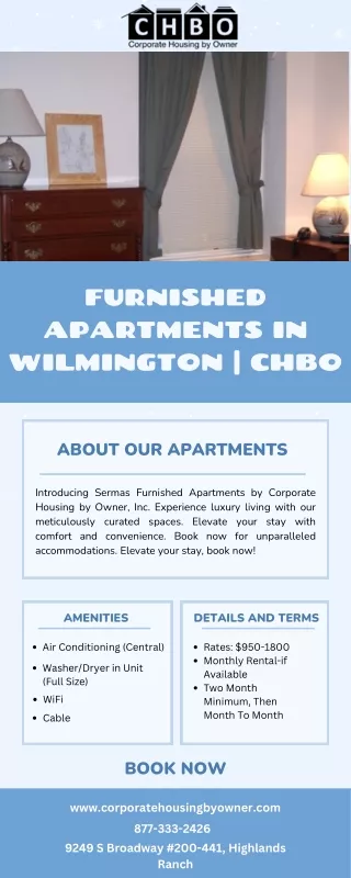 Furnished Apartments in Wilmington  CHBO