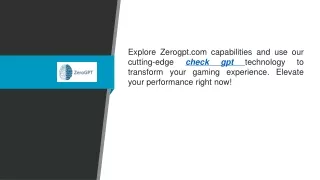 Check Gpt  Zerogpt.com