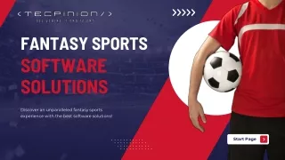 Expert Fantasy Sports Software Solutions with Tecpinion