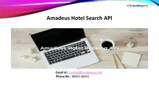 Amadeus Hotel Search API