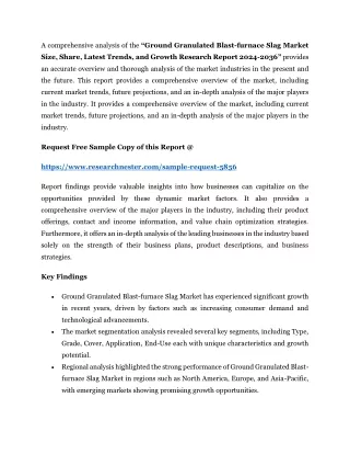 Ground Granulated Blast-furnace Slag Market