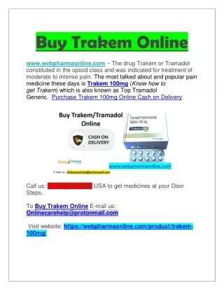 Buy Trakem Fast Online