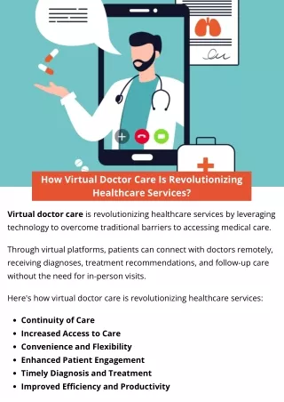 How Virtual Doctor Care Is Revolutionizing Healthcare Services?