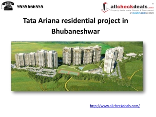 Tata Ariana residential project in Bhubaneshwar