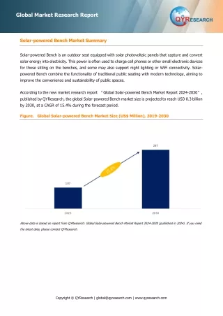 Solar-powered Bench, Global Market Size Forecast, Top 9 Players Rank and Market Share