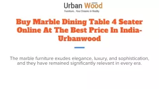 Affordable 4 Seater Marble Dining Table Prices