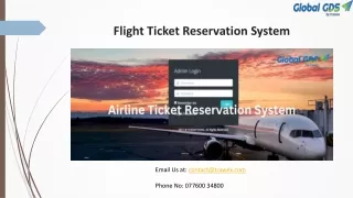 Flight Ticket Reservation System