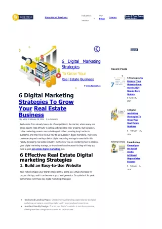 6 Digital Marketing Strategies to Grow Your Real Estate Business