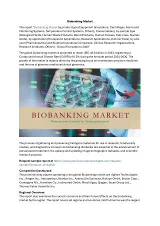 Biobanking Market Trends, Growth Analysis 2024