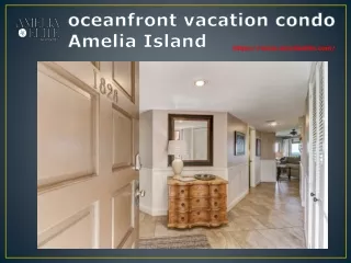 oceanfront vacation condo Amelia Island