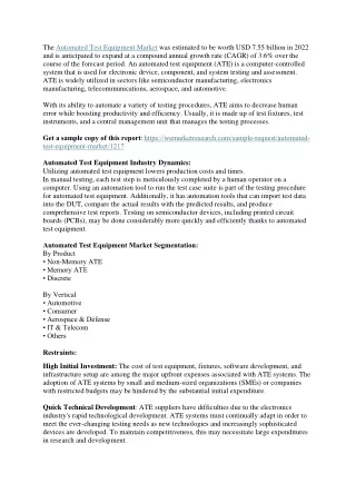 Automated Test Equipment Market