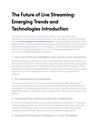 The Future of Live Streaming_ Emerging Trends and Technologies Introduction