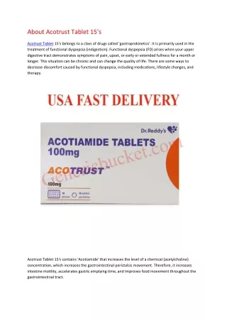 About Acotrust Tablet 15