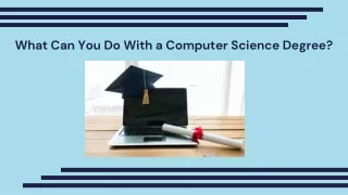 What Can You Do With a Computer Science Degree