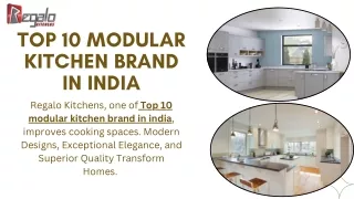 Top 10 Modular Kitchen Brand In India | Regalo Kitchens