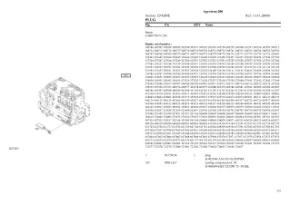 Deutz Fahr agrotron 200 Tractor Parts Catalogue Manual Instant Download