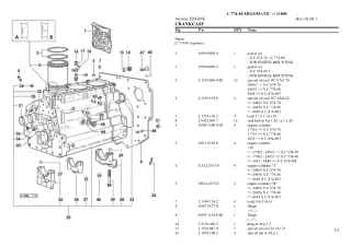 Lamborghini c 774-80 ergomatic Tractor Parts Catalogue Manual Instant Download (SN 11000 and up)