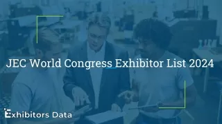 JEC World Congress Exhibitor List 2024 (1)