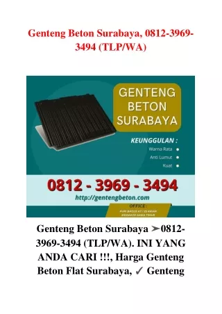 GENTENG DUCO BALI, 0812-3969-3494 (TLP/WA)