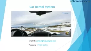 Car Rental System