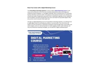 Boost Your Career with a Digital Marketing Course