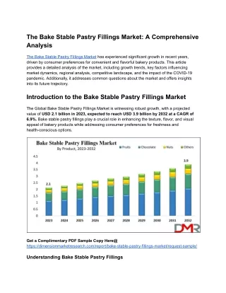 The Bake Stable Pastry Fillings Market_ A Comprehensive Analysis