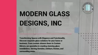 Best Modern Glass Company Services Virginia