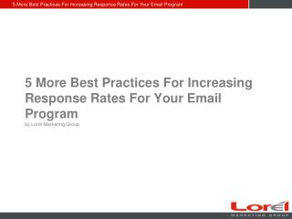 5 More Best Practices For Increasing Email Response Rates