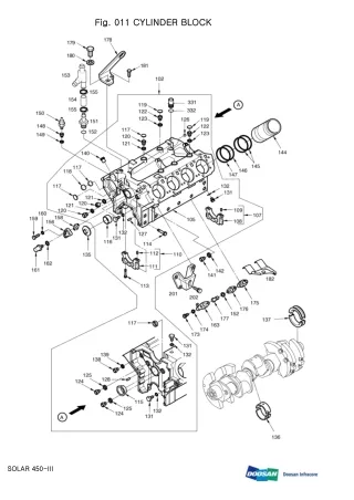 DAEWOO DOOSAN SOLAR 450-Ⅲ CRAWLER EXCAVATOR Parts Catalogue Manual