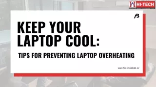 Keeping Your Laptop Cool: Tips for Preventing Laptop Overheating
