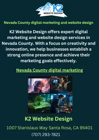 Nevada County digital marketing and website design