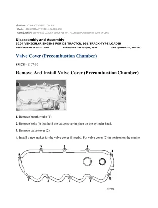 Caterpillar Cat 910 COMPACT WHEEL LOADER (Prefix 80U) Service Repair Manual Instant Download (80U06735 and up)