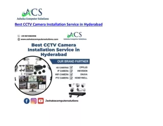 Best CCTV Camera Installation Service in Hyderabad