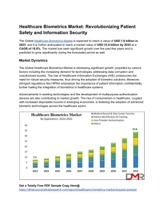 Healthcare Biometrics Market_ Revolutionizing Patient Safety and Information Security