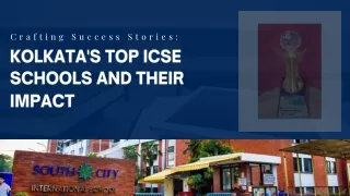 Crafting Success Stories Kolkata's Top ICSE Schools and Their Impact