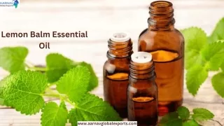 Lemon balm Essential Oil  Uses and health benefits