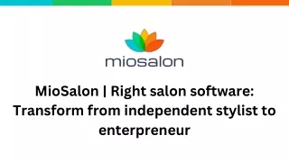 MioSalon  Right salon software Transform from independent stylist to enterpreneur