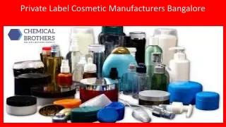 Private Label Cosmetic Manufacturers Bangalore