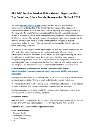 BFSI BPO Services Market 2024