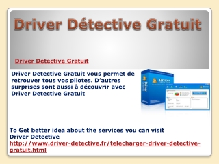 Driver Detective Gratuit
